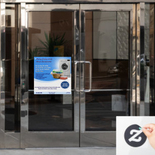 Autocollant Pour Fenêtre Personnaliser le service de blanchisserie de lavom