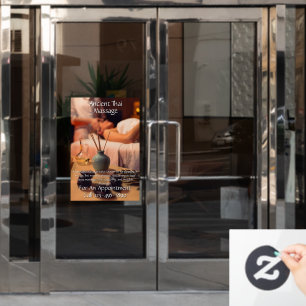 Autocollant Pour Fenêtre Personnaliser le studio de massage entreprise 2 