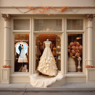 Autocollant Pour Fenêtre Personnaliser Mariage habillage Boutique nuptiale 