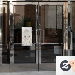 Autocollant Pour Fenêtre Personnaliser Salon de Coiffure Générique Recrute 