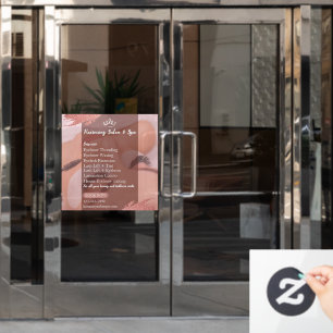 Autocollant Pour Fenêtre Personnaliser Salon Spa Lashes Services