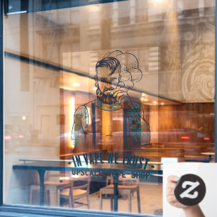 Autocollant Pour Fenêtre Personnaliser Tatouage Hipster Vape Boutique