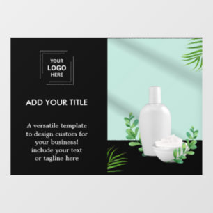 Autocollant Pour Fenêtre Photo promotionnel de logo d'entreprise élégant no