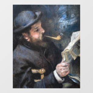 Autocollant Pour Fenêtre Pierre-Auguste Renoir - Claude Monet lisant
