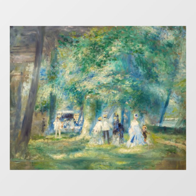 Autocollant Pour Fenêtre Pierre-Auguste Renoir - La fête à Saint-Cloud (Feuille)