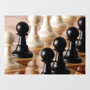 Autocollant Pour Fenêtre Pions sur le tableau d'échecs