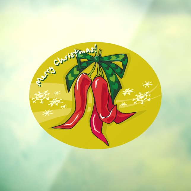 Autocollant Pour Fenêtre Pipe de Noël Peppers (Feuille 3)