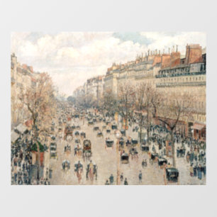 Autocollant Pour Fenêtre Pissarro - Boulevard Montmartre, soleil d'après-mi