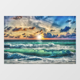 Autocollant Pour Fenêtre Plage Sunset