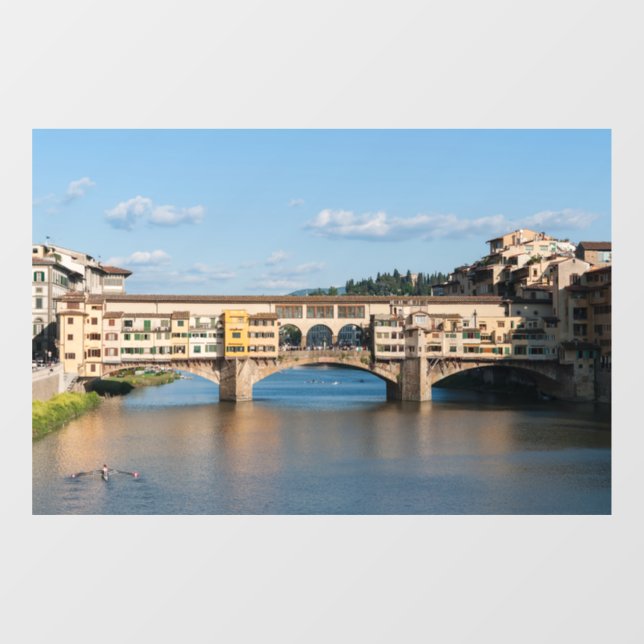 Autocollant Pour Fenêtre Ponte Vecchio vieux pont - Florence, Italie (Feuille)