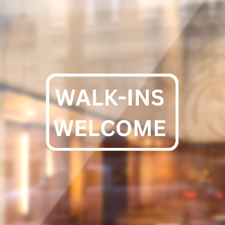 Autocollant Pour Fenêtre Promenade-Ins Bienvenue à la boutique