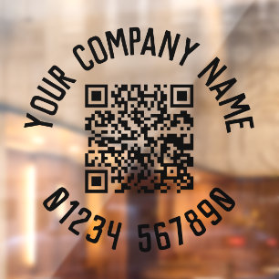 Autocollant Pour Fenêtre Promotion Commerciale Avec Code QR