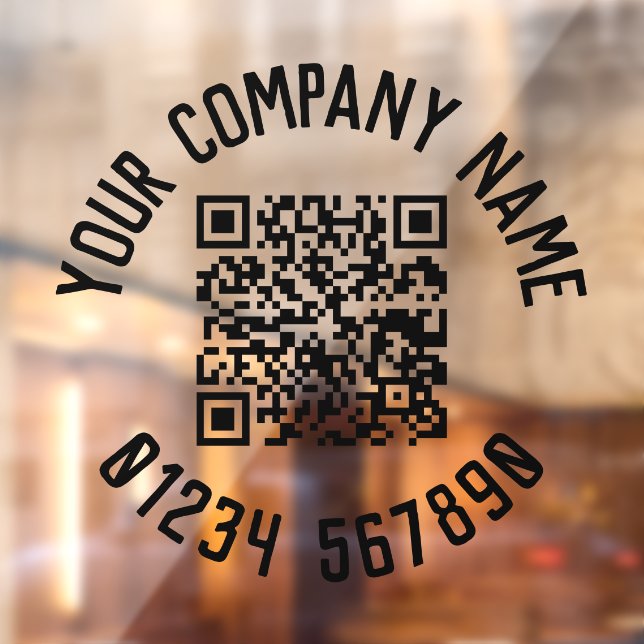 Autocollant Pour Fenêtre Promotion Commerciale Avec Code QR (Feuille 2)