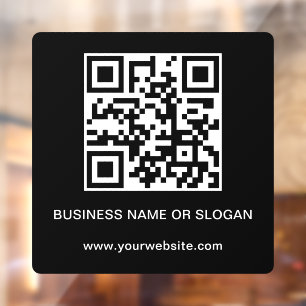 Autocollant Pour Fenêtre QR Code Entreprise Entreprise Entreprise Professio
