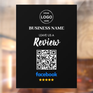 Autocollant Pour Fenêtre Qr Code Facebook Commentaires Examen des entrepris