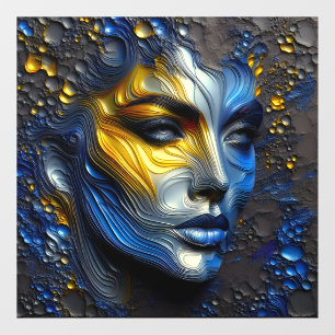 Autocollant Pour Fenêtre Radiance Mystique - Une Femme Embossée