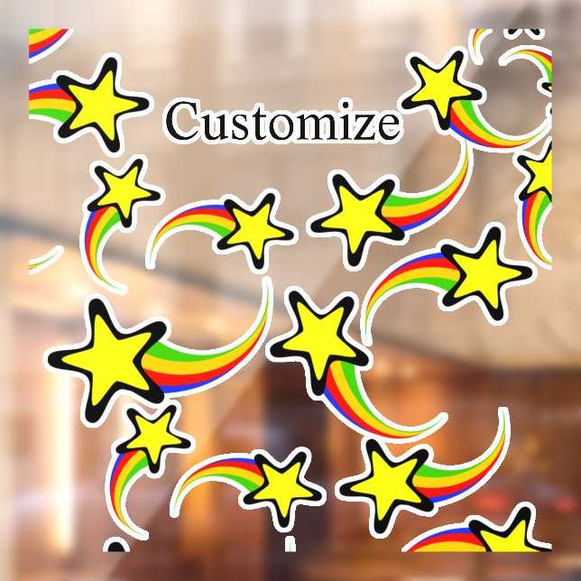 Autocollant Pour Fenêtre Rainbow Shooting Stars Thunder_Cove (Feuille 2)