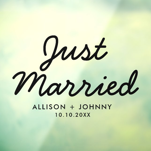 Autocollant Pour Fenêtre Réception Mariée Moderne Réception auto (Feuille 3)