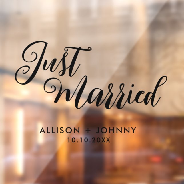 Autocollant Pour Fenêtre Réception Mariée Moderne Réception auto (Feuille 2)