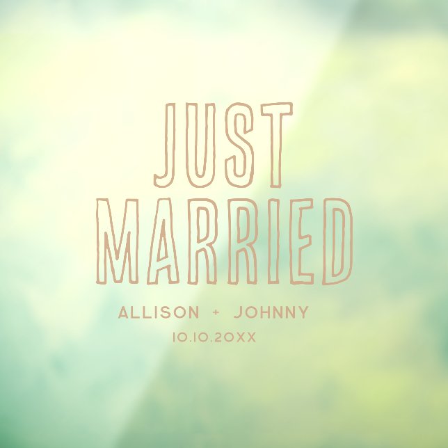 Autocollant Pour Fenêtre Réception Mariée Moderne Réception auto (Feuille 3)