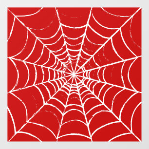 Autocollant Pour Fenêtre Red Web