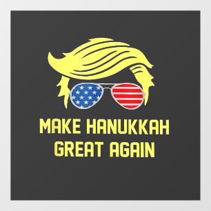 Autocollant Pour Fenêtre Refaire Hanukkah Great Again Trump Juif