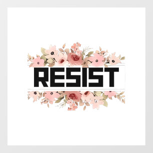 Autocollant Pour Fenêtre RÉSISTER À La Manifestation politique anti-Trump