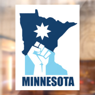 Autocollant Pour Fenêtre Résister Poing Levant Minnesota