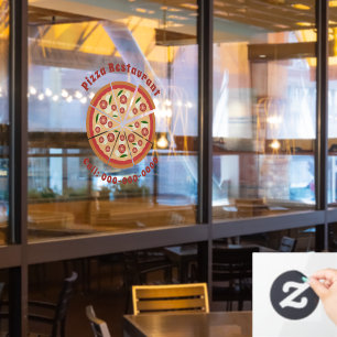 Autocollant Pour Fenêtre Restaurant Pizza