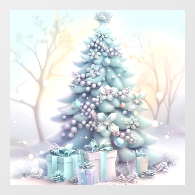 Autocollant Pour Fenêtre Rêve Arbre de Noël Classer (Feuille)