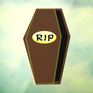 Autocollant Pour Fenêtre RIP Halloween café de la fin