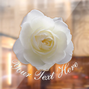 Autocollant Pour Fenêtre Rose Decal Personnalisé Rose Vitre Clou