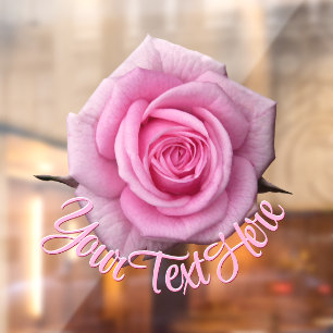 Autocollant Pour Fenêtre Rose Decal Personnalisé Rose Vitre Clou