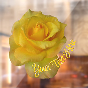 Autocollant Pour Fenêtre Rose Decal Personnalisé Rose Vitre Clou