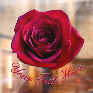 Autocollant Pour Fenêtre Rose Decal Personnalisé Rose Vitre Clouage