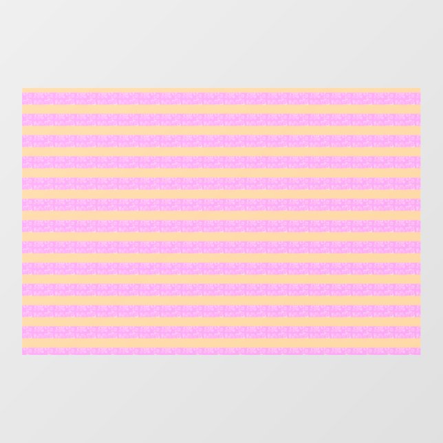 Autocollant Pour Fenêtre Rose Géométrique  (Feuille)