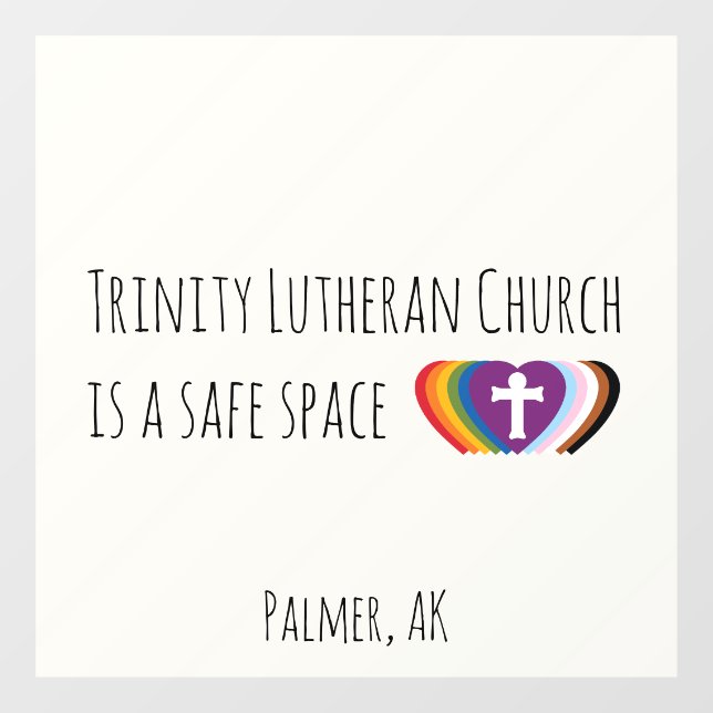 Autocollant Pour Fenêtre Safe Space Window Cling  (Feuille)