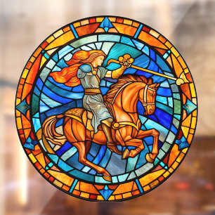 Autocollant Pour Fenêtre Sagittarius SIGNE Zodiaque Faux Verre Trait