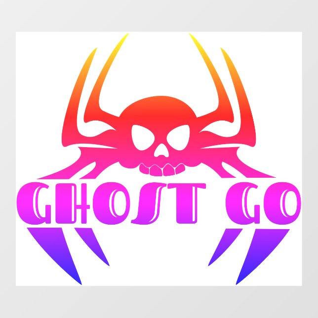 Autocollant Pour Fenêtre Saison Éffrayante de Ghost Go (Feuille)