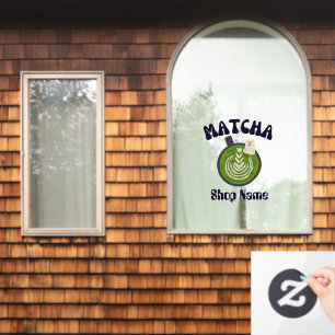 Autocollant Pour Fenêtre Salon de Matcha