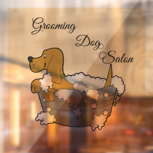 Autocollant Pour Fenêtre Salon Grooming