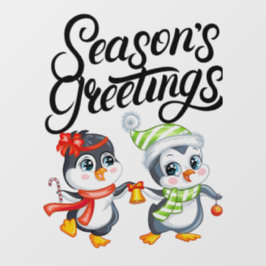 Autocollant Pour Fenêtre Salutations de saison