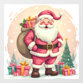 Autocollant Pour Fenêtre Santa Claus