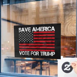 Autocollant Pour Fenêtre Sauvez L'Amérique Voter Pour Trump