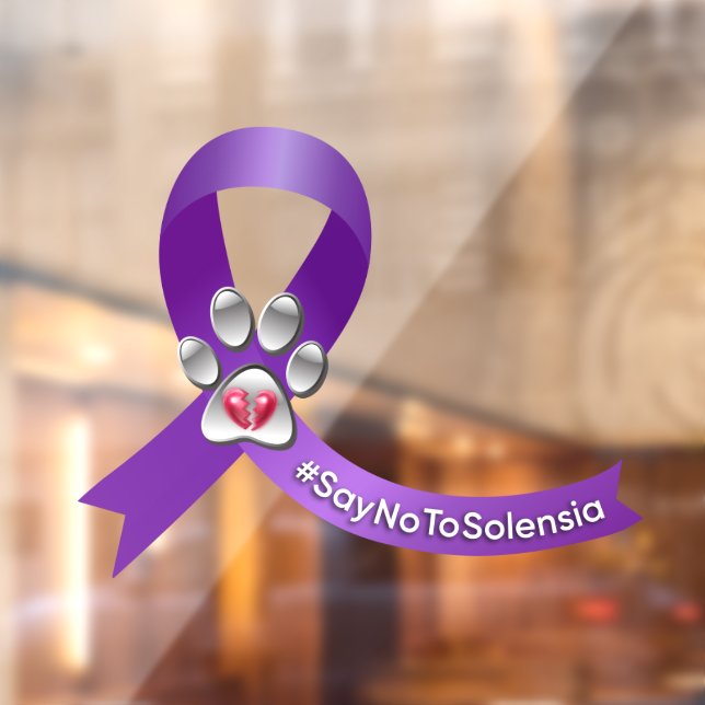 Autocollant Pour Fenêtre #SayNoToSolensia - accrochage de la fenêtre du rub (Feuille 2)
