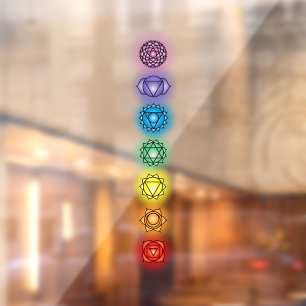 Autocollant Pour Fenêtre Sept chakras