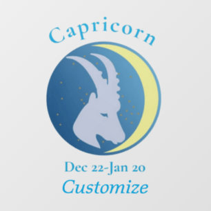 Autocollant Pour Fenêtre Signe du Capricorne Thunder_Cove