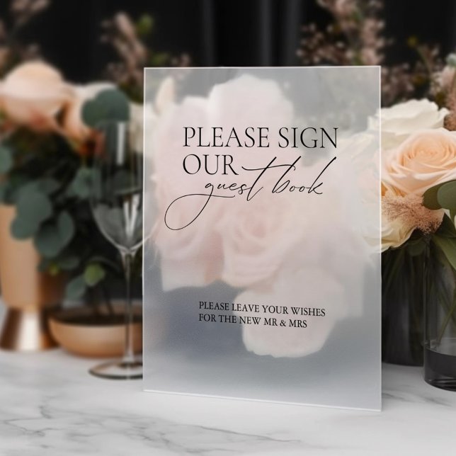 Autocollant Pour Fenêtre Signer notre Mariage de livre d'invités Connexion (Créateur téléchargé)