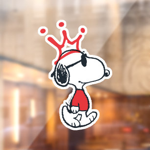 Autocollant Pour Fenêtre Snoopy - Joe Cool Crown