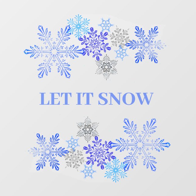 Autocollant Pour Fenêtre Snowflakes Design Clouage de fenêtre (Feuille)